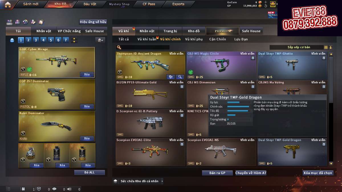 shop acc cf uy tin gia re